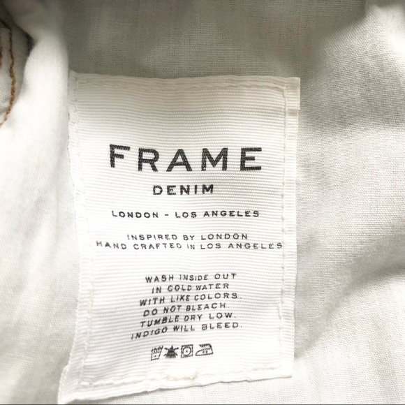 FRAME LE GRAND GARCON SHORT Size 25 STYLISH TRENDY SUMMER Rodeo Festival - Picture 6 of 9